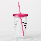 Funny move over koffiebaan voor wijn-drank acryl drinkbeker (Links)