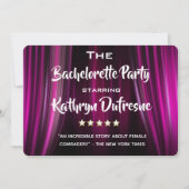 Funny Movie/Cast Parody Bachelorette Party nodigt  Kaart (Voorkant)