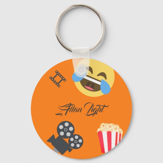 Funny Movie Emojis Sleutelhanger (Voorkant)