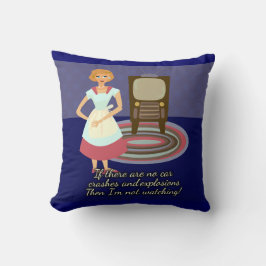 Funny Movie Lover Cartoon Houseechtgenote Characte Kussen