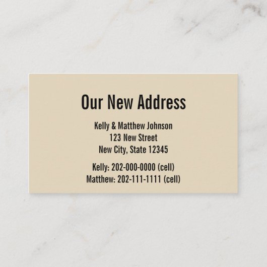 Funny Moving Aankondiging Adres Invoegen (Achterkant)