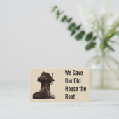 Funny Moving Aankondiging Adres Invoegen (Staand voorkant)