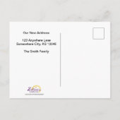 Funny Moving Aankondigingskaart (Achterkant)