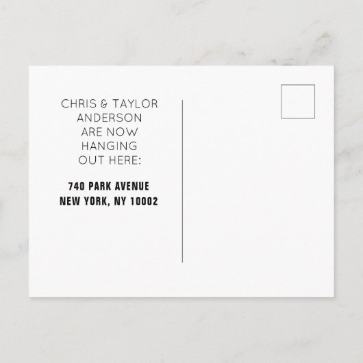 Funny Moving Announcement Aankondigingskaart (Achterkant)