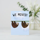 Funny Moving Announcement Aankondigingskaart (Staand voorkant)