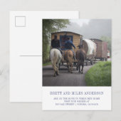 Funny Moving Announcement Briefkaart (Voorkant / Achterkant)