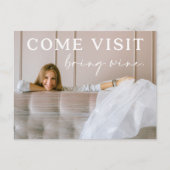 Funny Moving Announcement Briefkaart met foto (Voorkant)