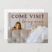 Funny Moving Announcement Briefkaart met foto (Voorkant / Achterkant)