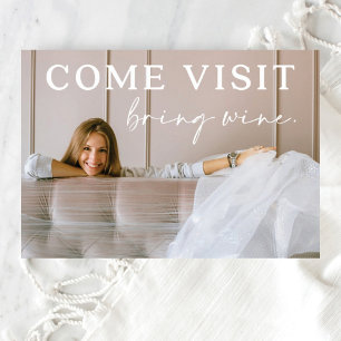 Funny Moving Announcement Briefkaart met foto