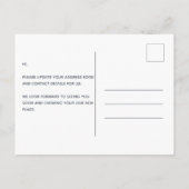 Funny Moving Boxes New Home Aankondigingskaart (Achterkant)