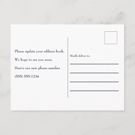 Funny Moving Boxes We hebben ons verplaatst Aankondigingskaart (Achterkant)