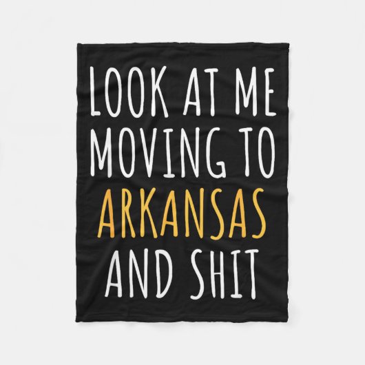 Funny Moving Out Of State Moving Away To Arkansas  Fleece Deken (Voorkant)