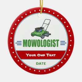 Funny Mowing Grass Lawn Care Keramisch Ornament