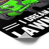 Funny Mowing I Don't Snore I Dream I'm A Lawn Mowe Poster (Hoek)