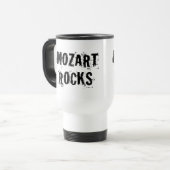 Funny Mozart Rocks Music Gift Reisbeker (Voorkant links)