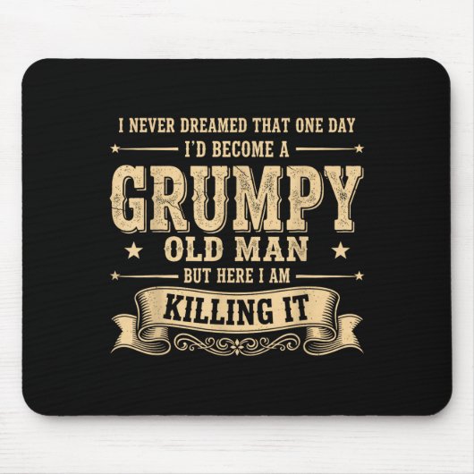 Funny Mpy Old Man  Muismat (Voorkant)