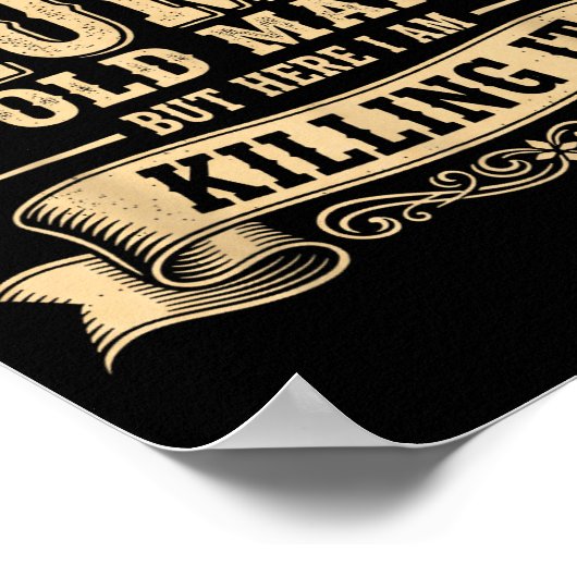 Funny Mpy Old Man  Poster (Hoek)