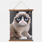 Funny Mr. en Mrs Angry Cats Hangend Wandkleed (Voorkant 2)