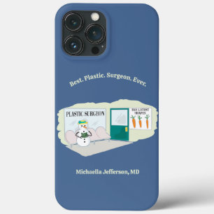 Funny Ms Frosty bij plastisch chirurg cartoon Case-Mate iPhone Case