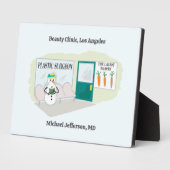 Funny Ms Frosty bij plastisch chirurg cartoon Fotoplaat (Zijkant)