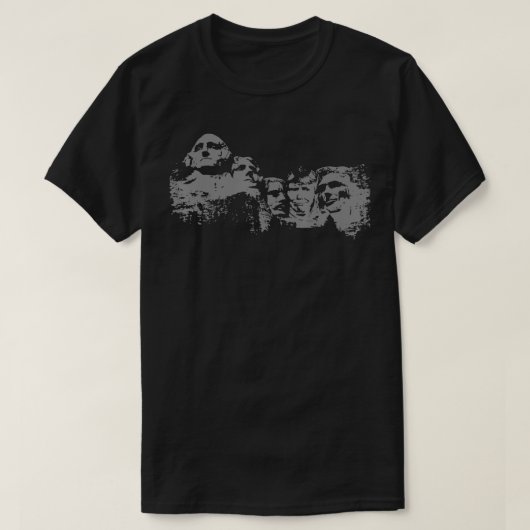 Funny Mt Mount Rushmore Amerikaanse Presidenten T-shirt (Design voorkant)