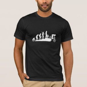 Funny MTB Mountain Biking Evolution Downhill T-shirt