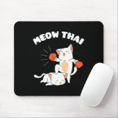 Funny Muay Thai Cats Thai Boxing Fighter Gift Muismat (Met muis)