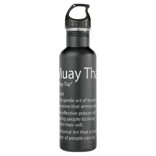 Funny Muay Thai & Thai Boxing - Muay Thai Definiti Waterfles (Voorkant)