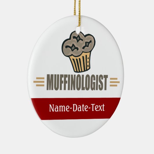 Funny Muffin Keramisch Ornament (Rechts)
