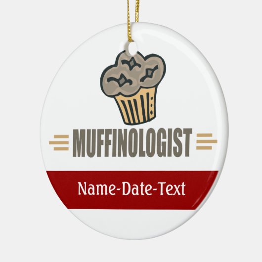Funny Muffin Keramisch Ornament (Links)