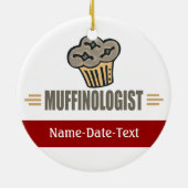 Funny Muffin Keramisch Ornament (Achterkant)