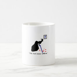 Funny mug about social media, humorous mug,  koffiemok