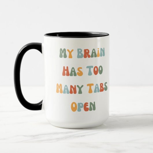 Funny mug adhd en Neurodivergent. Mok (Links)