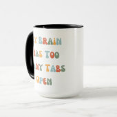 Funny mug adhd en Neurodivergent. Mok (Voorkant links)