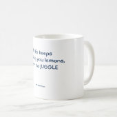 Funny mug: Als het leven je citroenen blijft geven Koffiemok (Voorkant rechts)