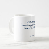 Funny mug: Als het leven je citroenen blijft geven Koffiemok (Voorkant links)