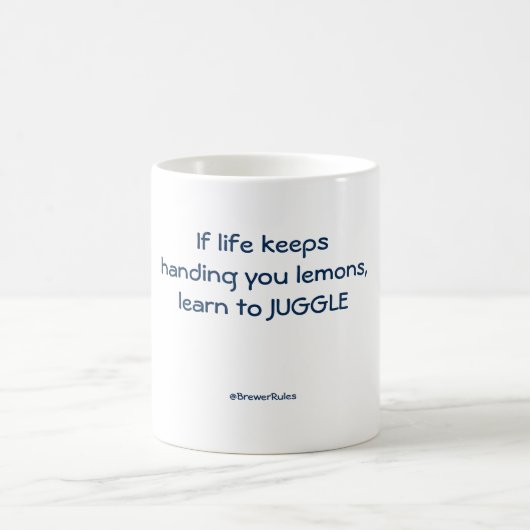 Funny mug: Als het leven je citroenen blijft geven Koffiemok (Center)