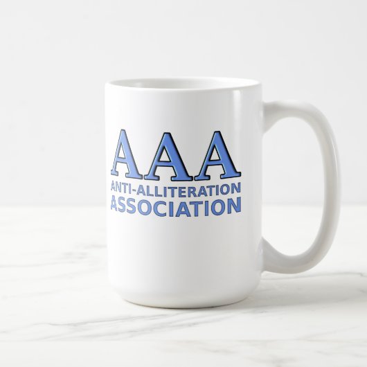 Funny Mug Anti-Allitation Association Koffiemok (Rechts)