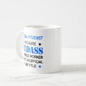 Funny Mug - Badass Mirakelwerker Koffiemok (Voorkant links)