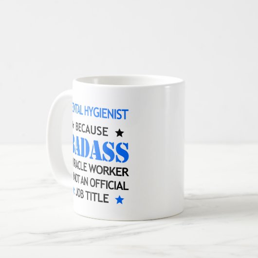 Funny Mug - Badass Mirakelwerker Koffiemok (Voorkant links)