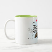 Funny mug cartoon tweekleurige koffiemok (Links)