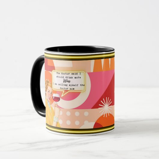 Funny Mug Coffee Best Friend Gift "Doctor" Mok (Voorkant links)