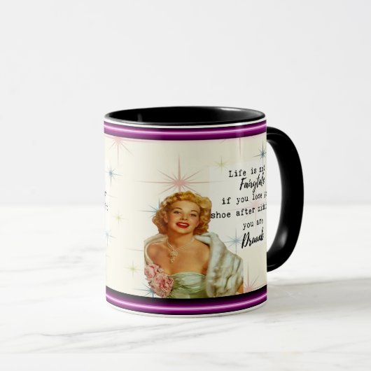 Funny Mug Coffee Best Friend Gift "Fairytale" Mok (Voorkant rechts)
