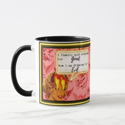 Funny Mug Coffee Best Friend Gift "Good/Evil" Mok (Links)
