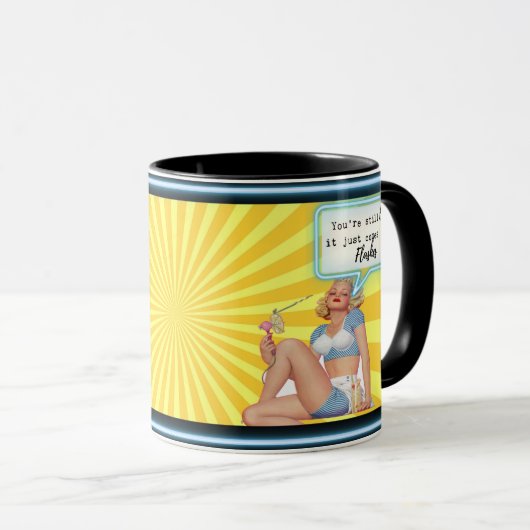 Funny Mug Coffee Best Friend Gift "Hot Flash" Mok (Voorkant rechts)