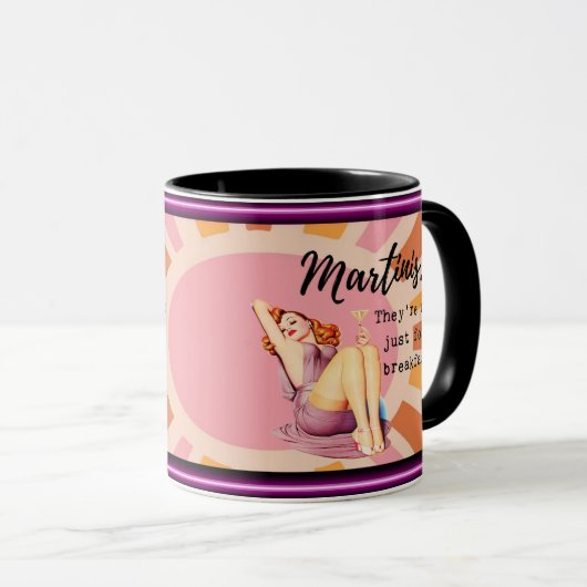 Funny Mug Coffee Best Friend Gift "Martinis" Mok (Voorkant rechts)