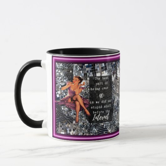 Funny Mug Coffee Best Friend Gift "Over 40" Mok (Links)