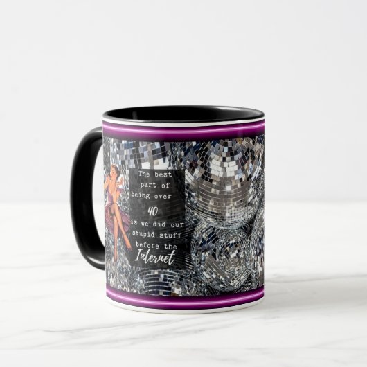 Funny Mug Coffee Best Friend Gift "Over 40" Mok (Voorkant links)