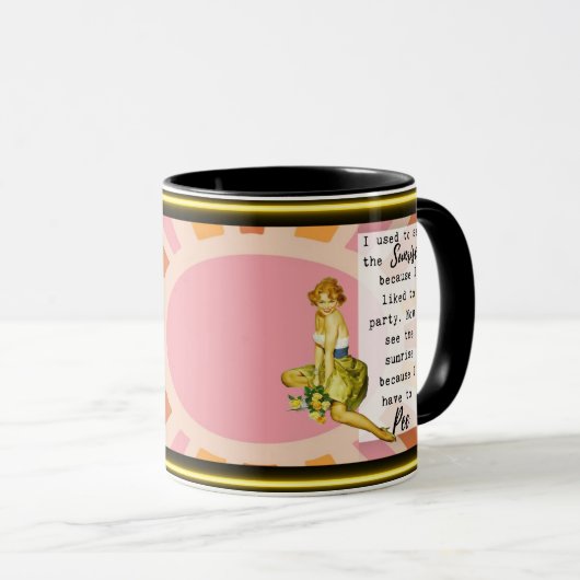 Funny Mug Coffee Best Friend Gift "Sunrise" Mok (Voorkant rechts)