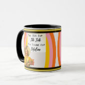 Funny Mug Coffee Best Friend Gift "Tik Tok" Mok (Voorkant links)